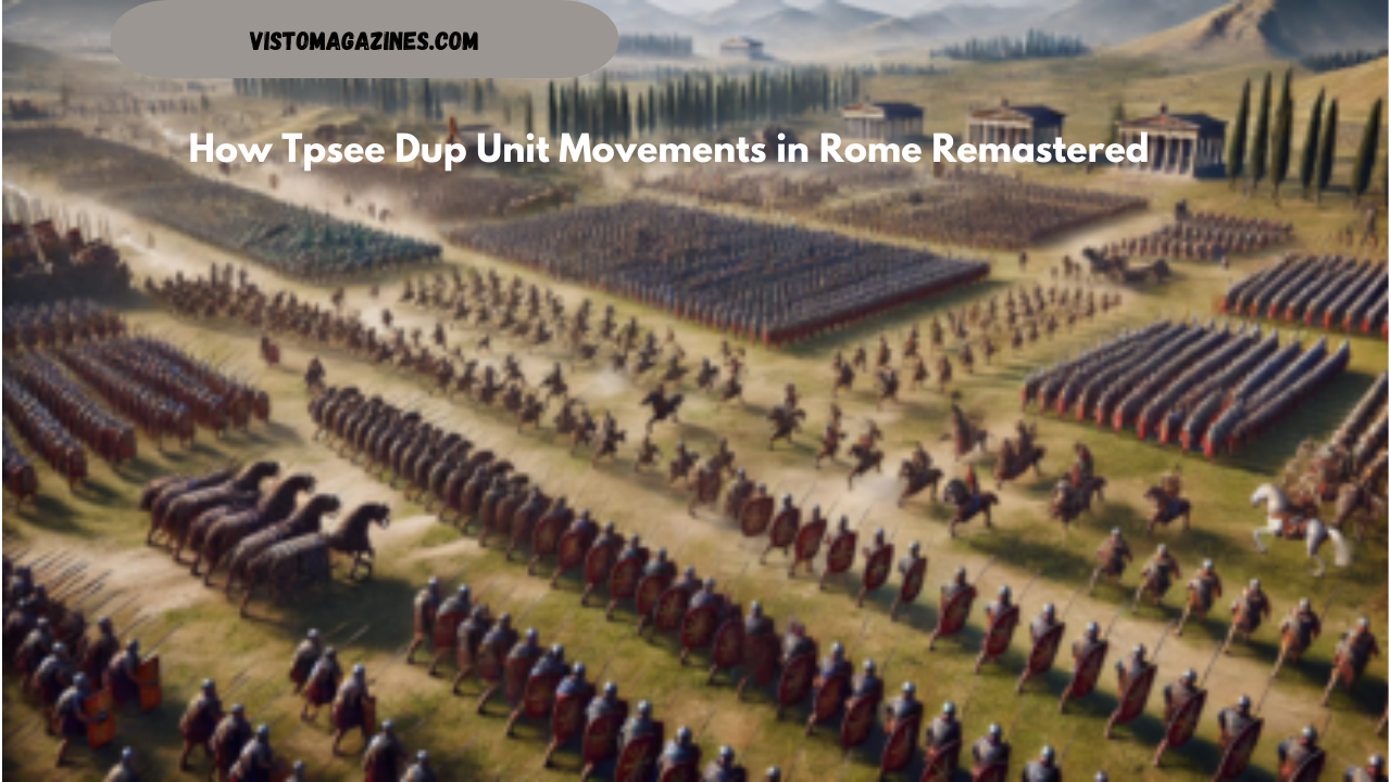 How Tpsee Dup Unit Movements in Rome Remastered