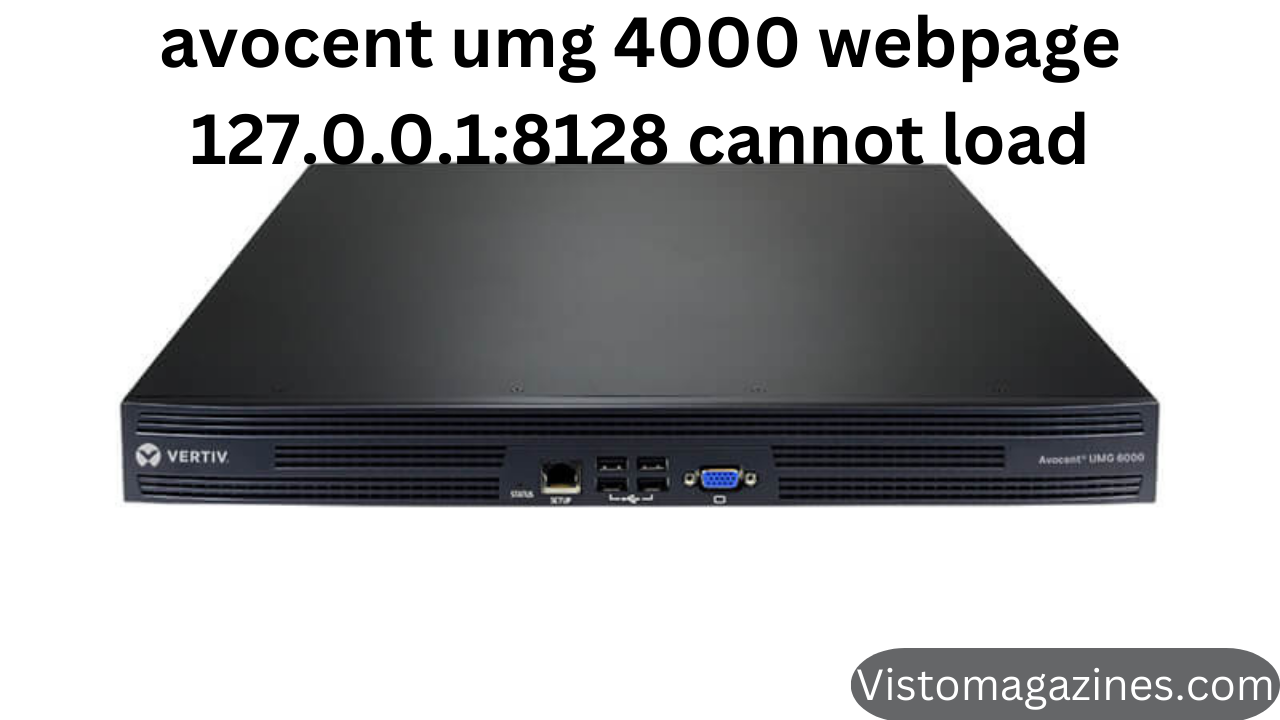 avocent umg 4000 webpage 127.0.0.1:8128 cannot load