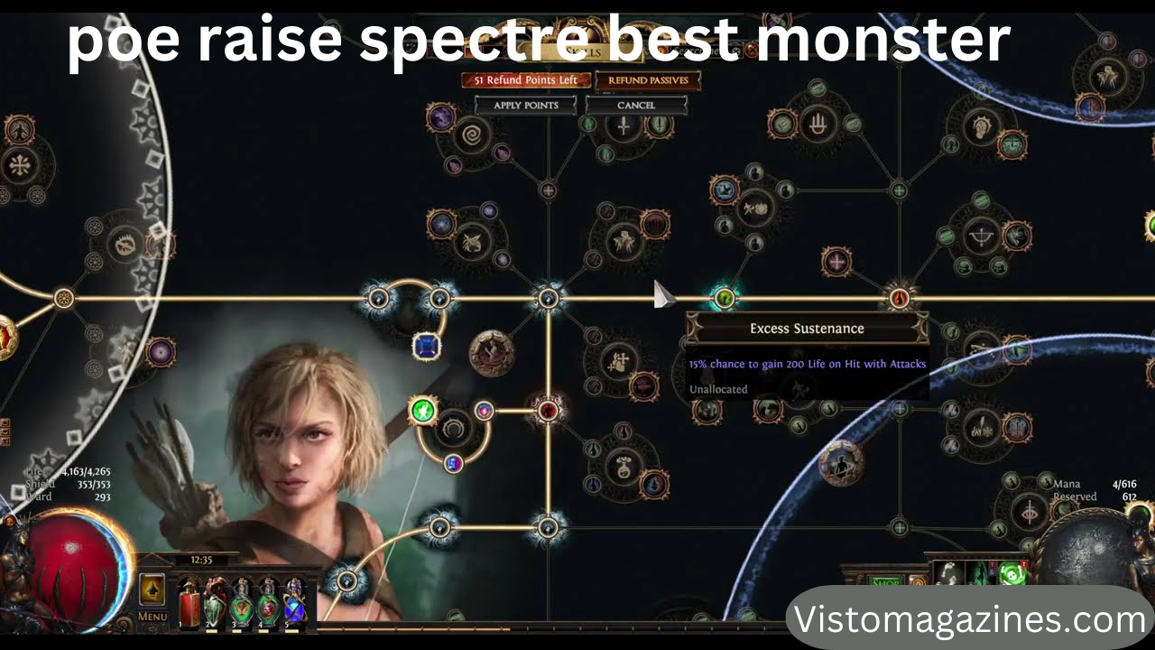 poe raise spectre best monster