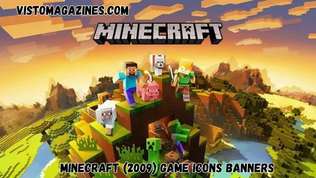 minecraft (2009) game icons banners